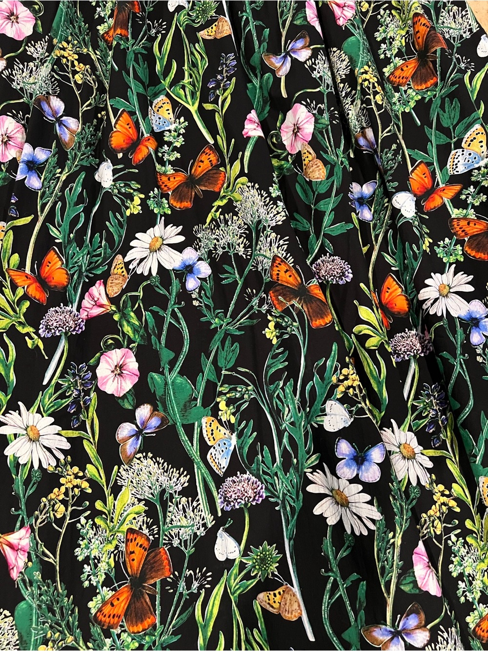 Avec Les Filles Butterfly floral square neck corset dress, size 14 - Picture 3 of 8